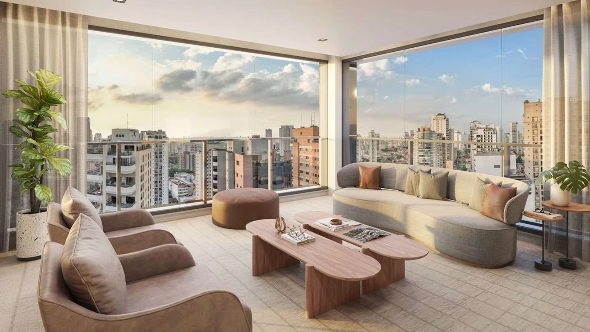 Vista da varanda da residência de 175 m² no Alto de Santana
